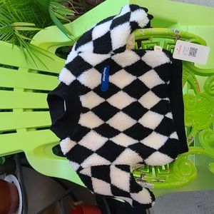 Hibobi Checkered Fleece Pullover, Size 12-18 months